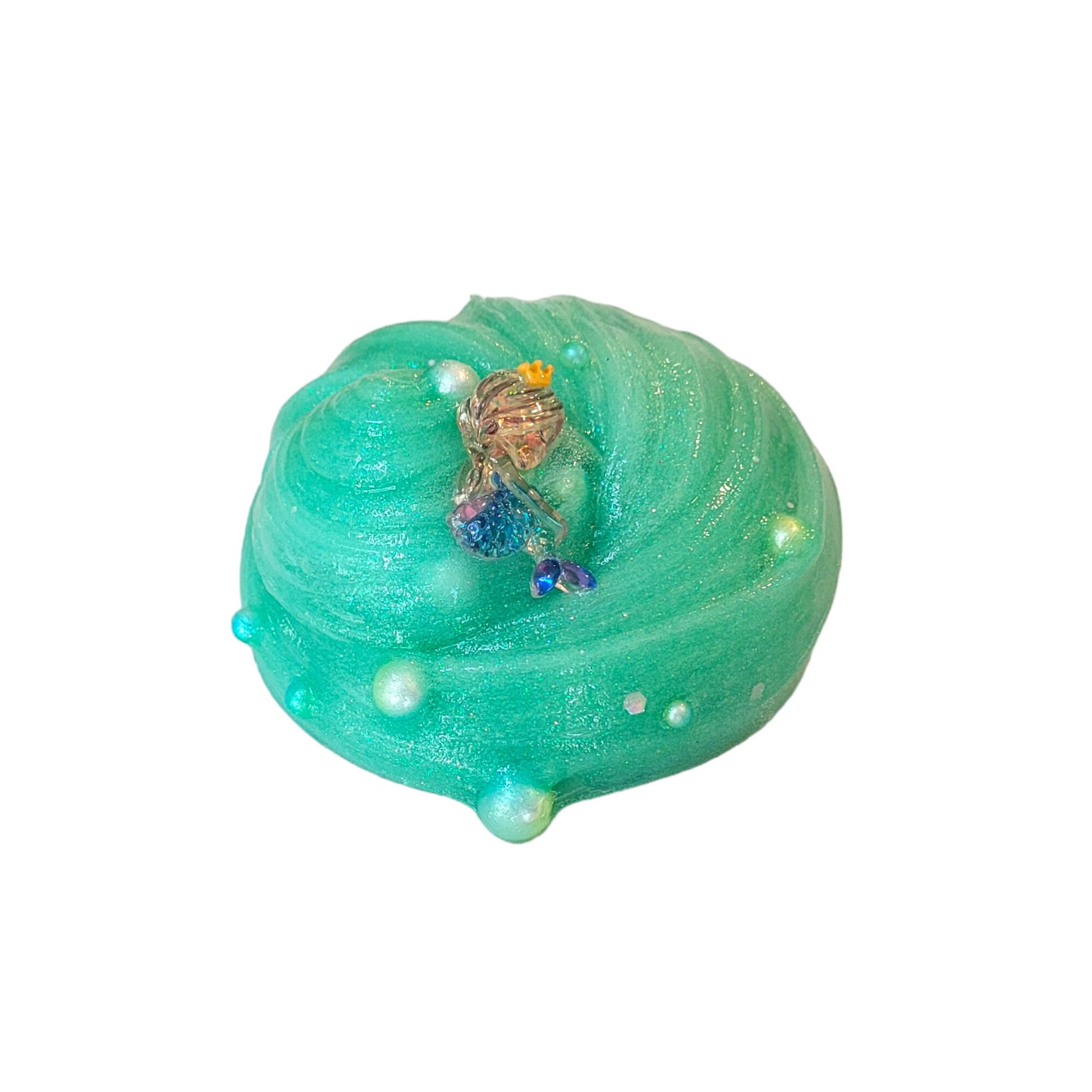 Sea Foam Mermaid Clear Slime~fuzzy slimes ~coconut lime scent