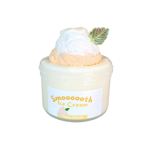 Smooth Ice Cream thick and glossy diy clay slime ~ fuzzy slimes~ whipped cream and vanilla scent