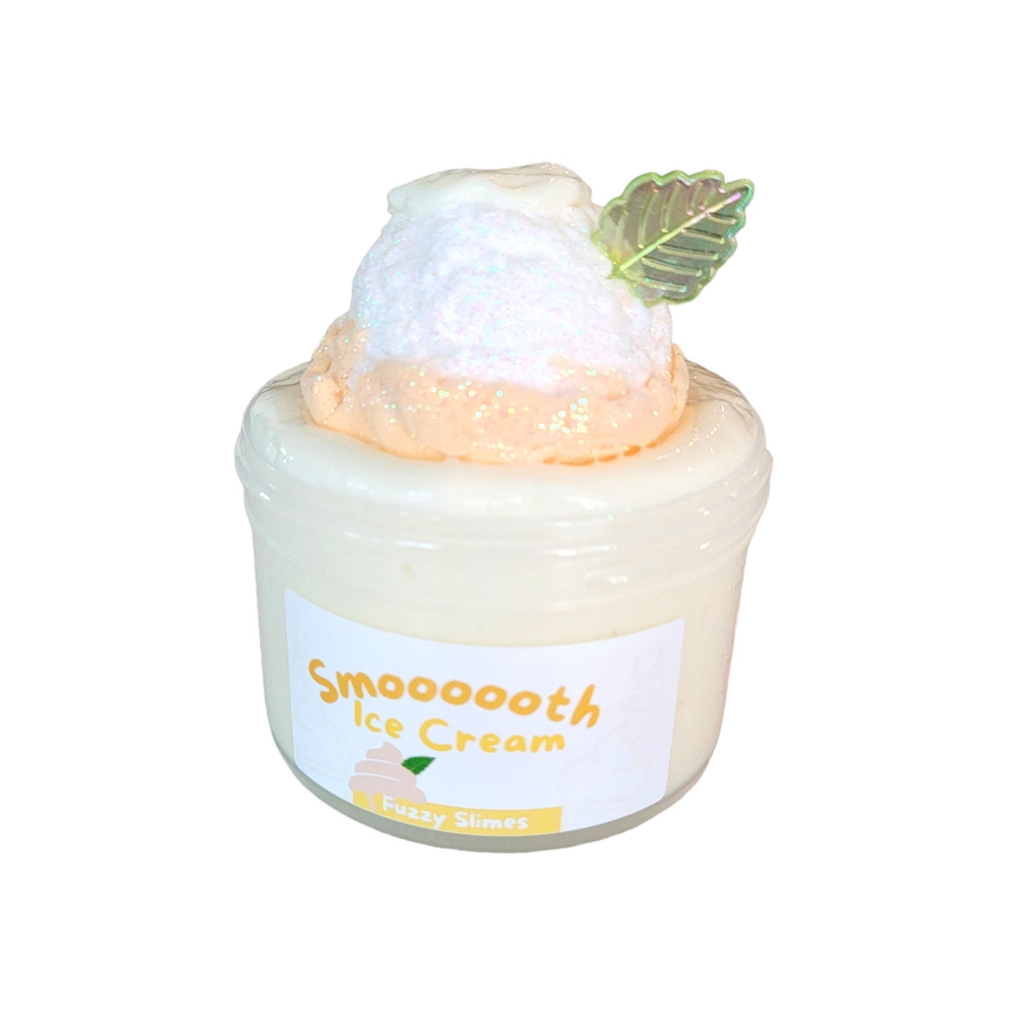 Smooth Ice Cream thick and glossy diy clay slime ~ fuzzy slimes~ whipped cream and vanilla scent