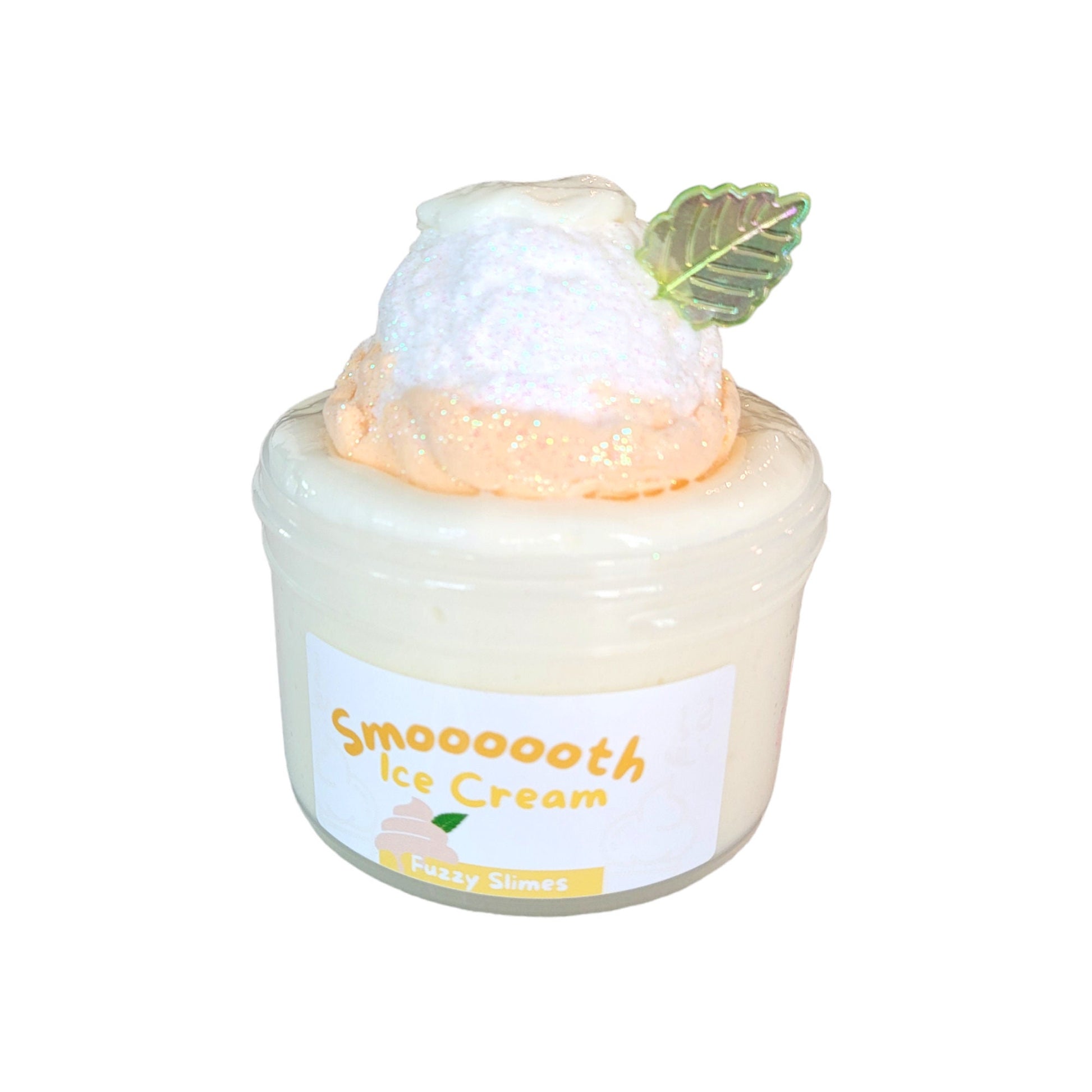 Smooth Ice Cream thick and glossy diy clay slime ~ fuzzy slimes~ whipped cream and vanilla scent