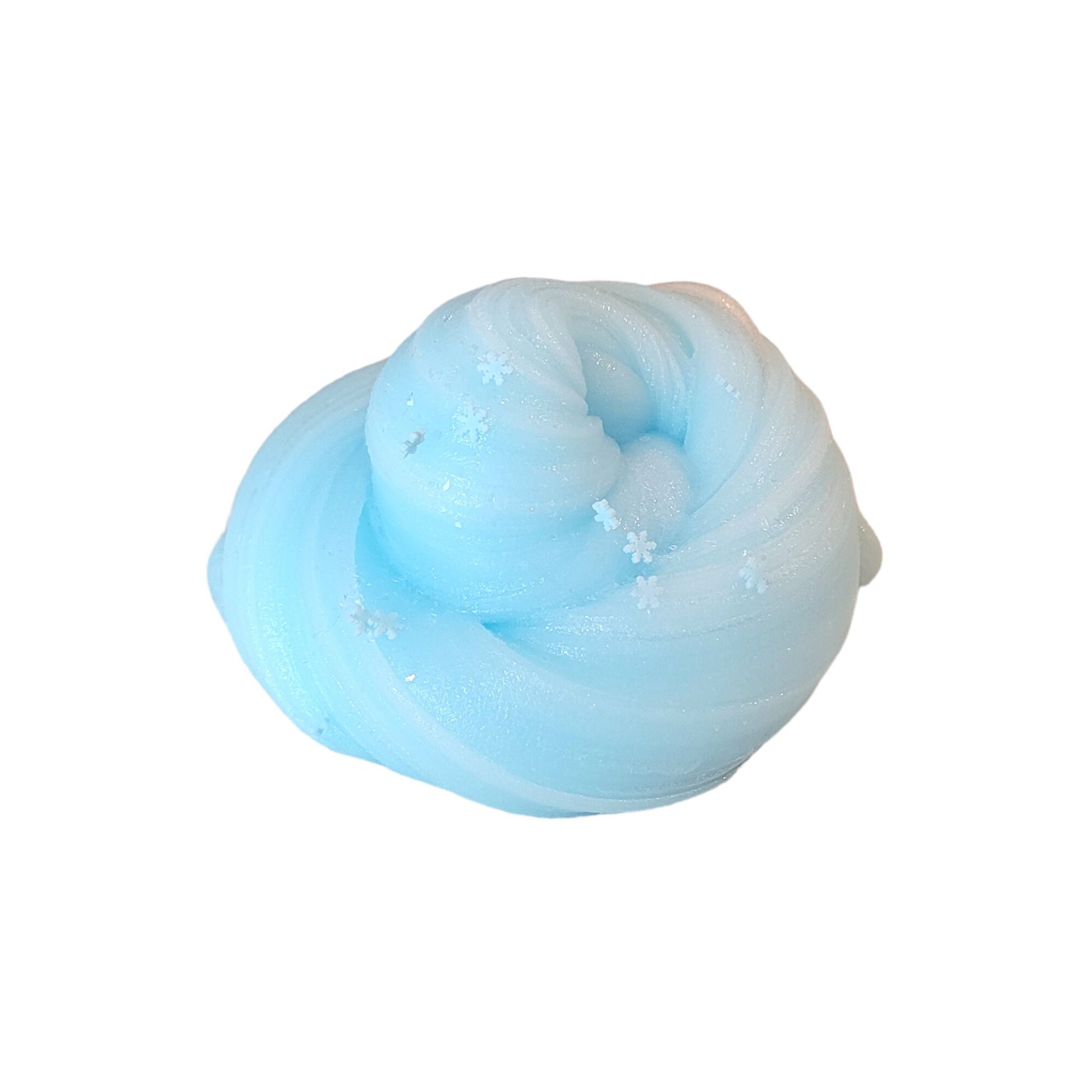 Brain Freeze Iccee Clear Slime ~ fuzzy slimes ~ blue raspberry scent