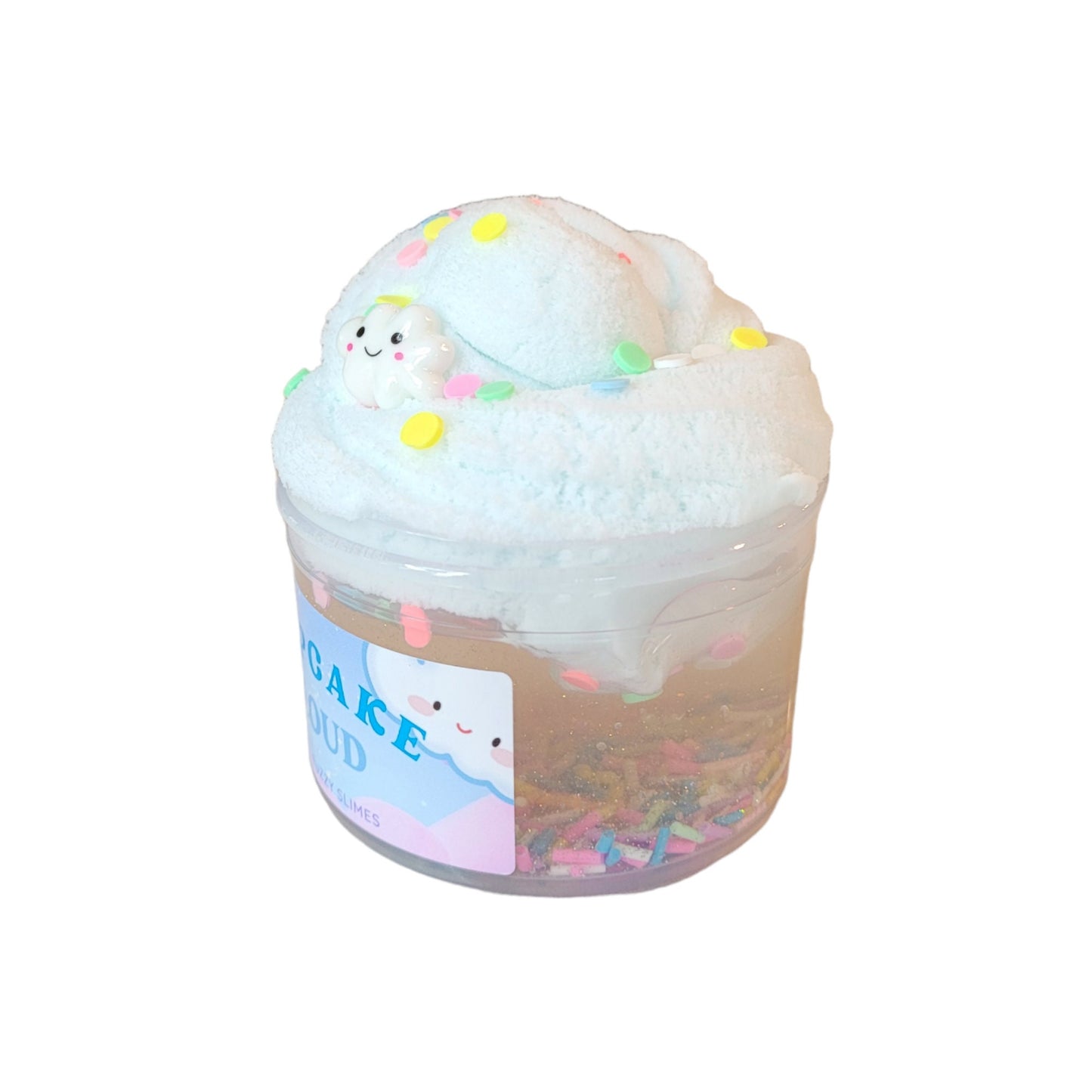 Cupcake Cloud clear, cloud slime~fuzzy slimes ~ Cupcake scented