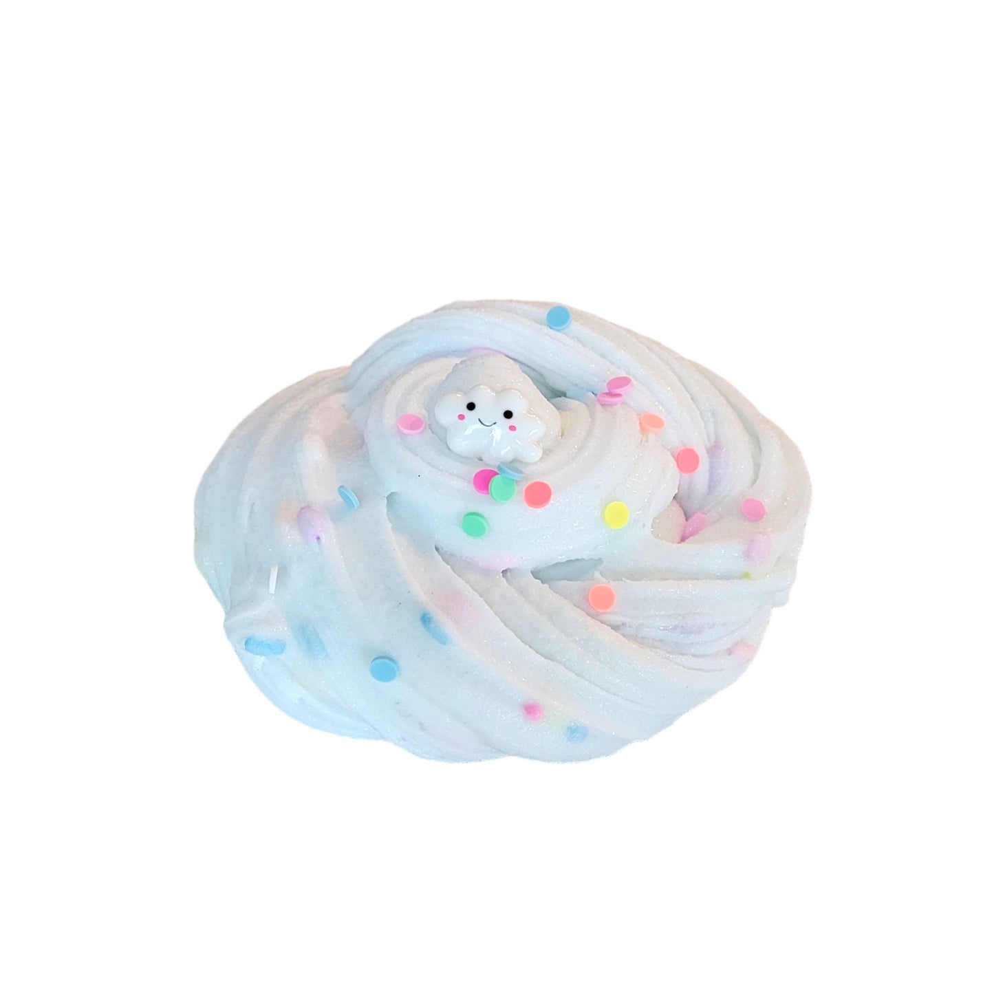 Cupcake Cloud clear, cloud slime~fuzzy slimes ~ Cupcake scented