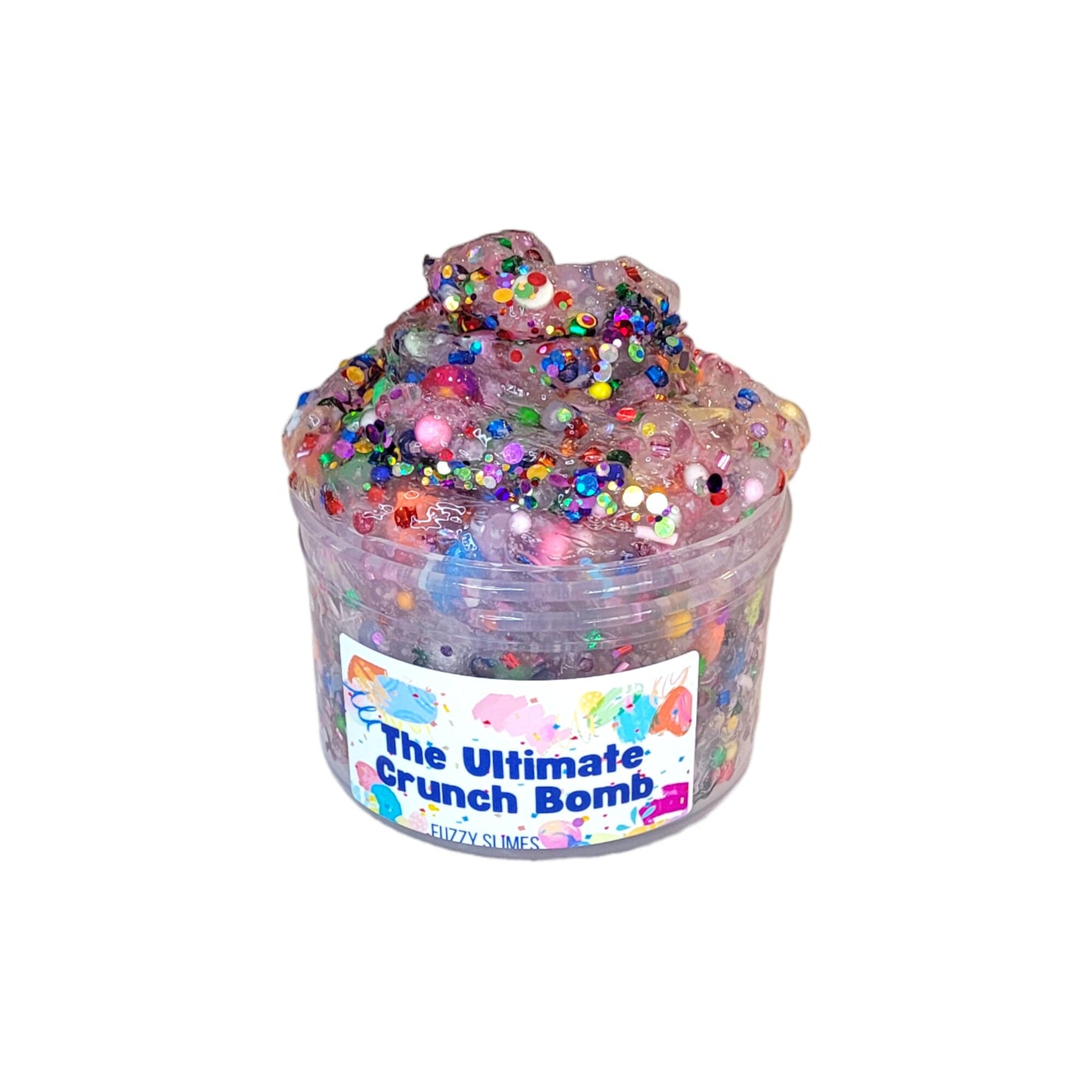 The Ultimate Crunch Bomb Clear bingsu slime~ fuzzy slimes ~ tropical scent