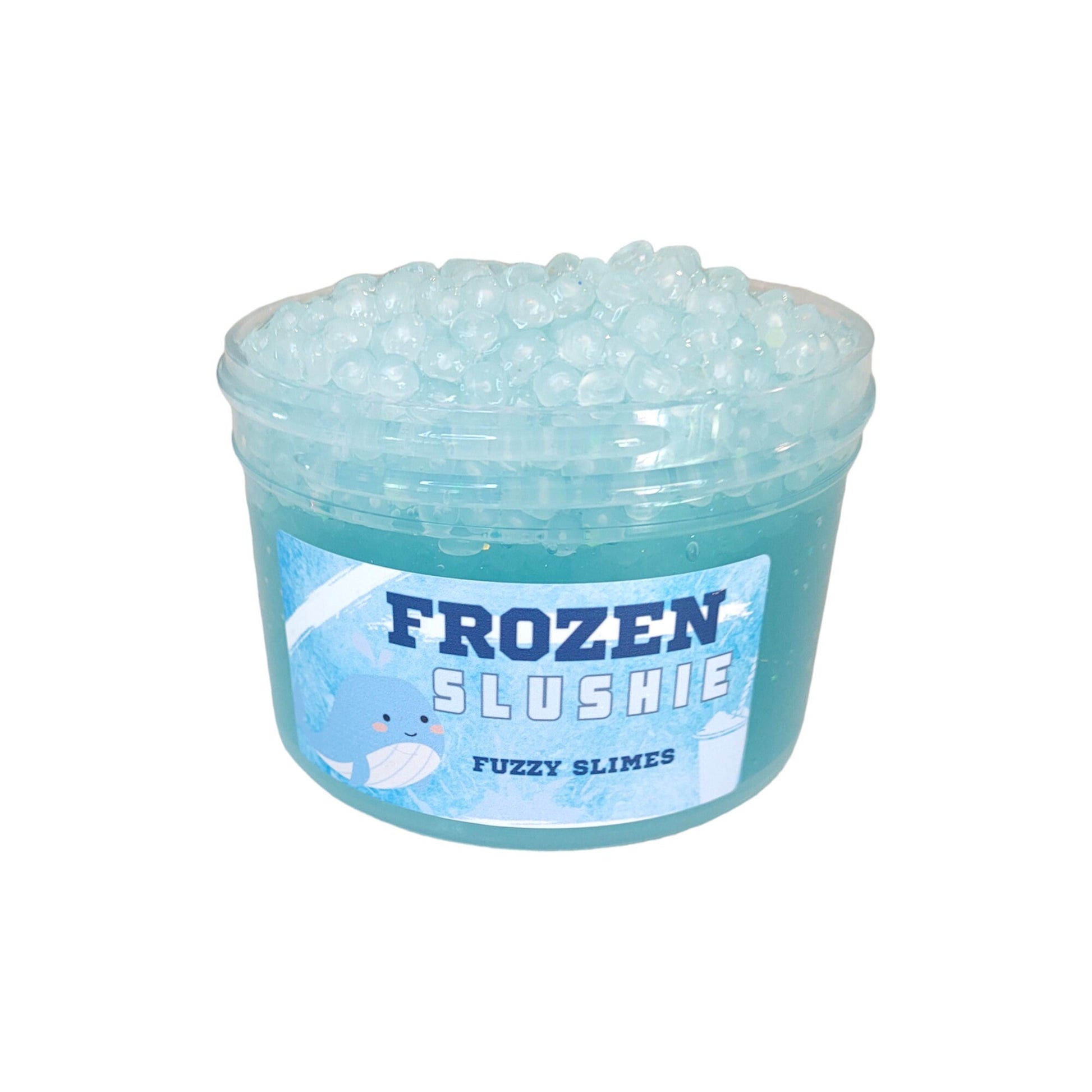 Frozen Slushie slime ~ fuzzy slimes~ blue raspberry scent