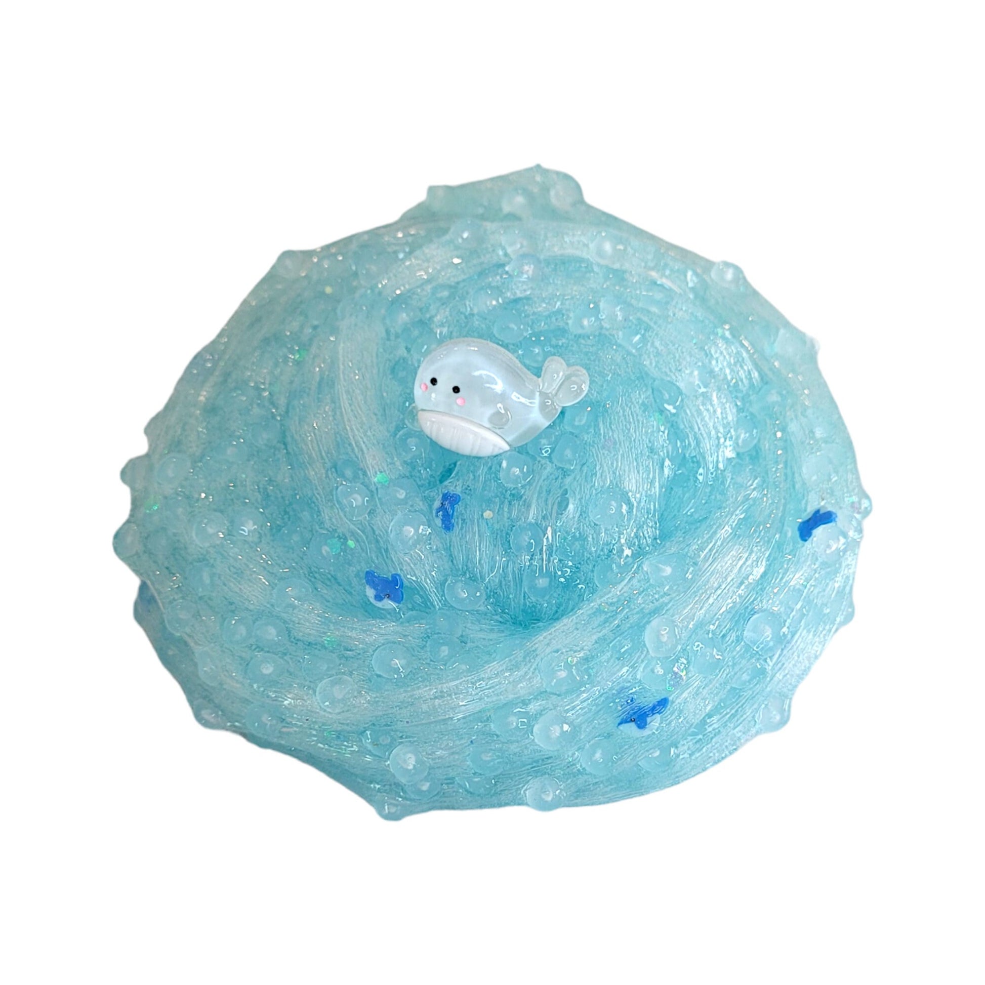 Frozen Slushie slime ~ fuzzy slimes~ blue raspberry scent