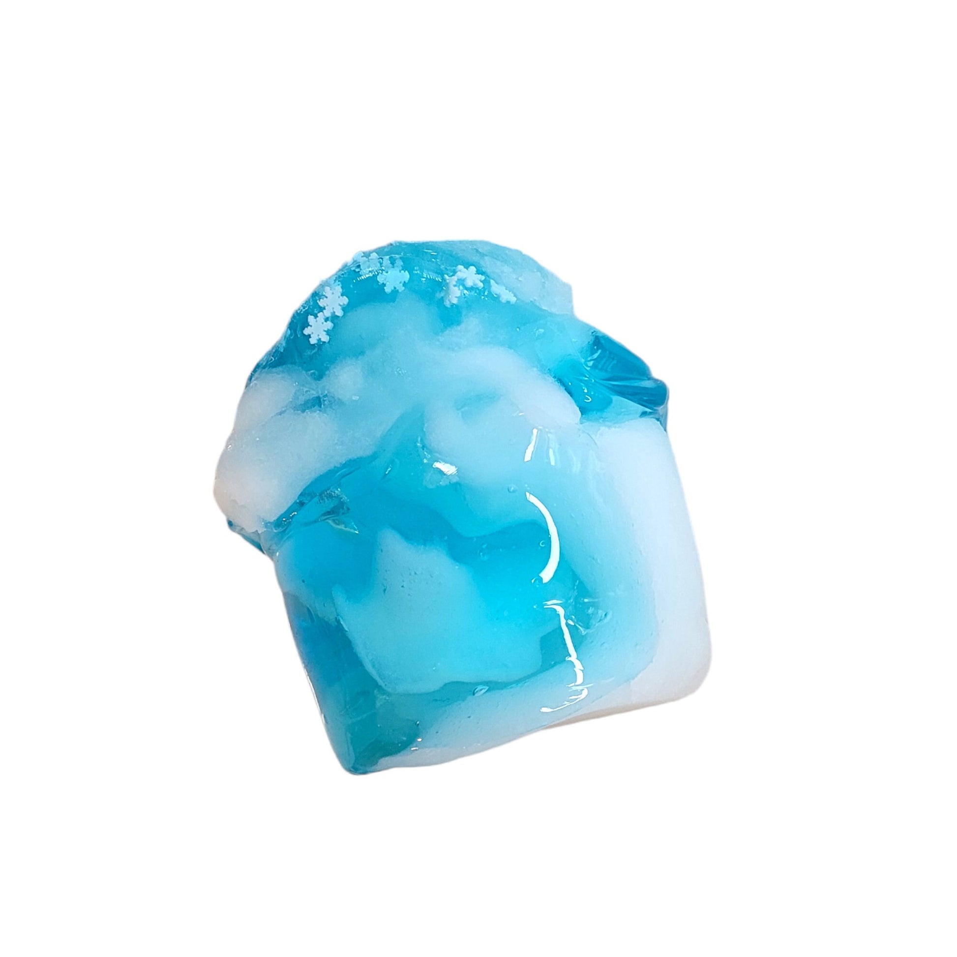 Brain Freeze Iccee Clear Slime ~ fuzzy slimes ~ blue raspberry scent