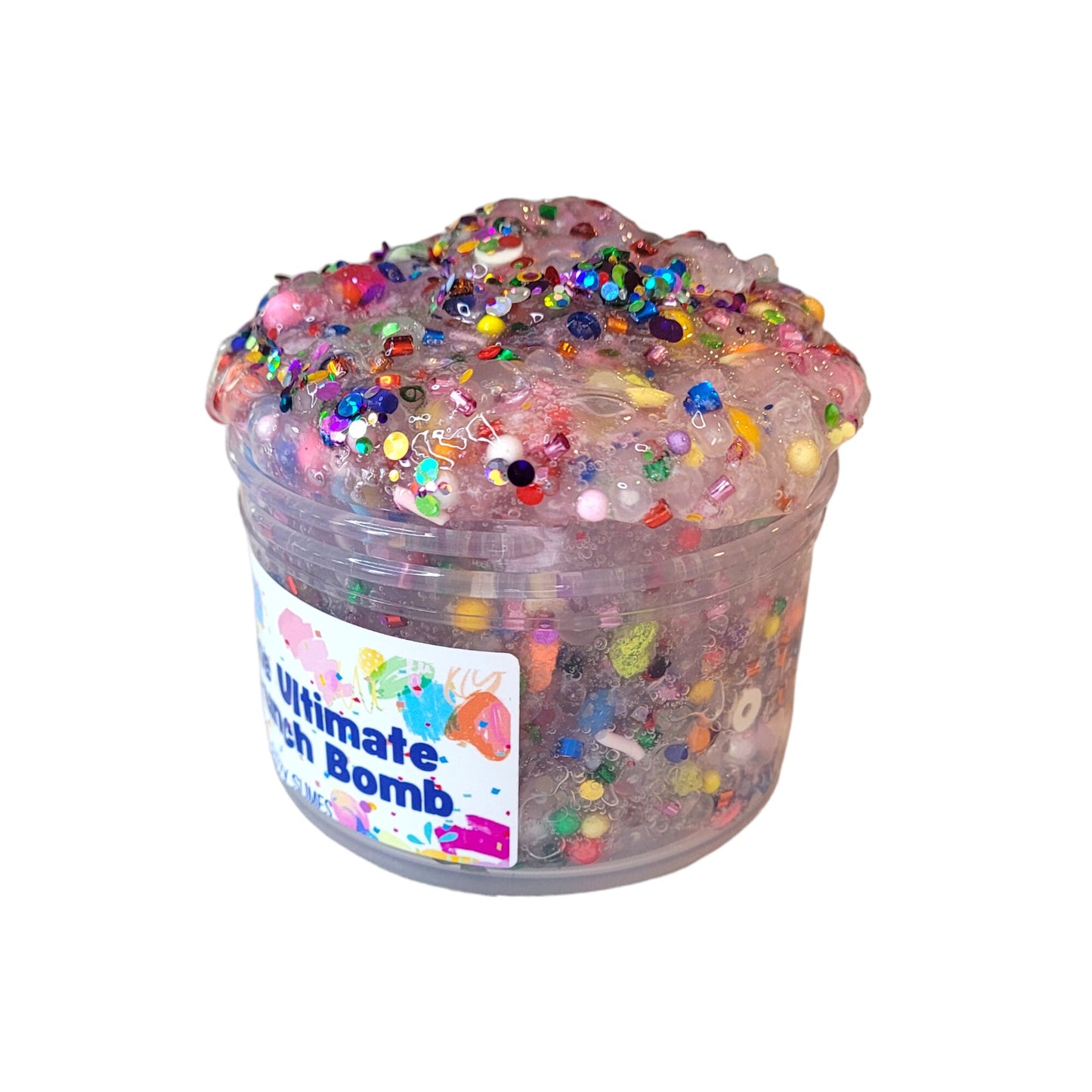 The Ultimate Crunch Bomb Clear bingsu slime~ fuzzy slimes ~ tropical scent