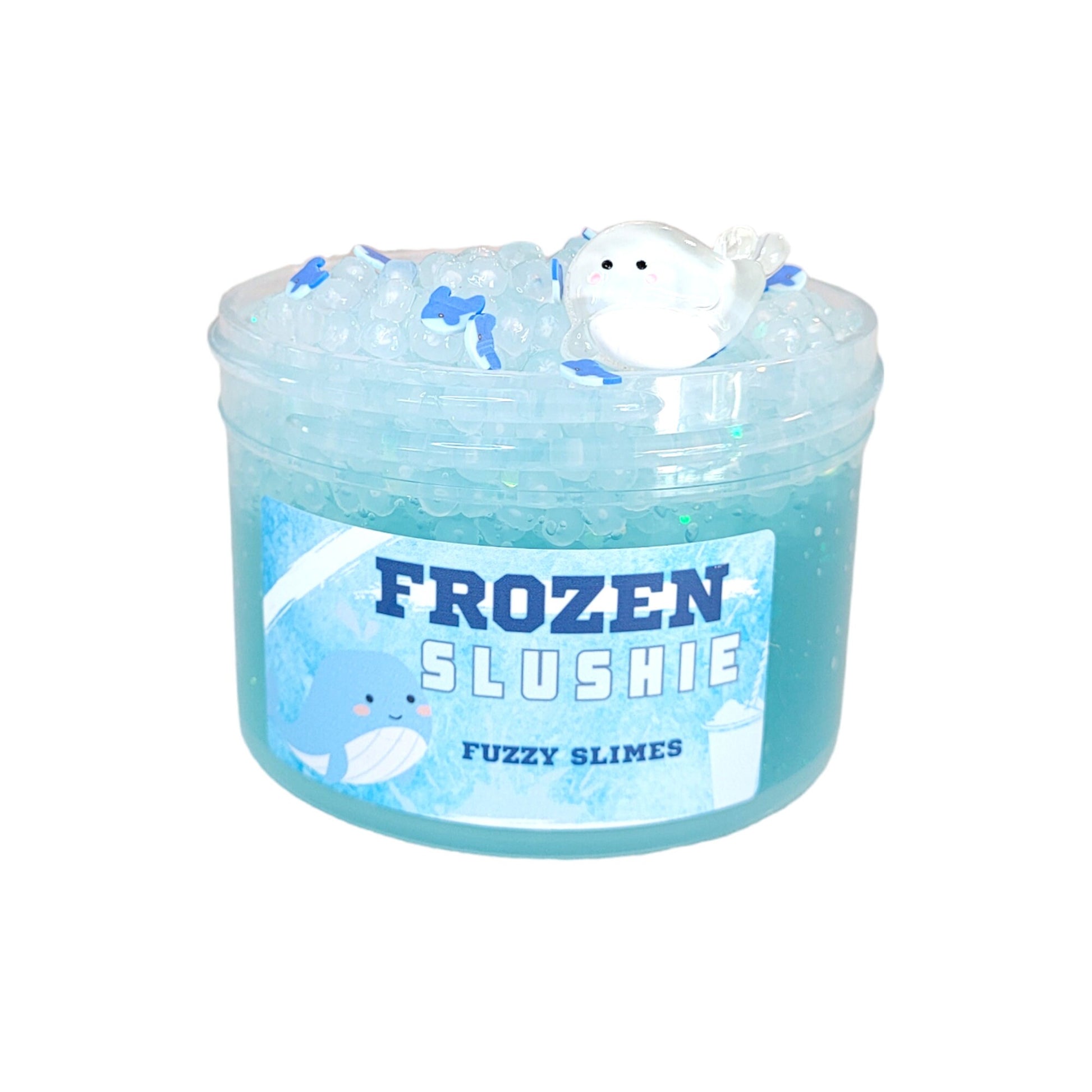 Frozen Slushie slime ~ fuzzy slimes~ blue raspberry scent