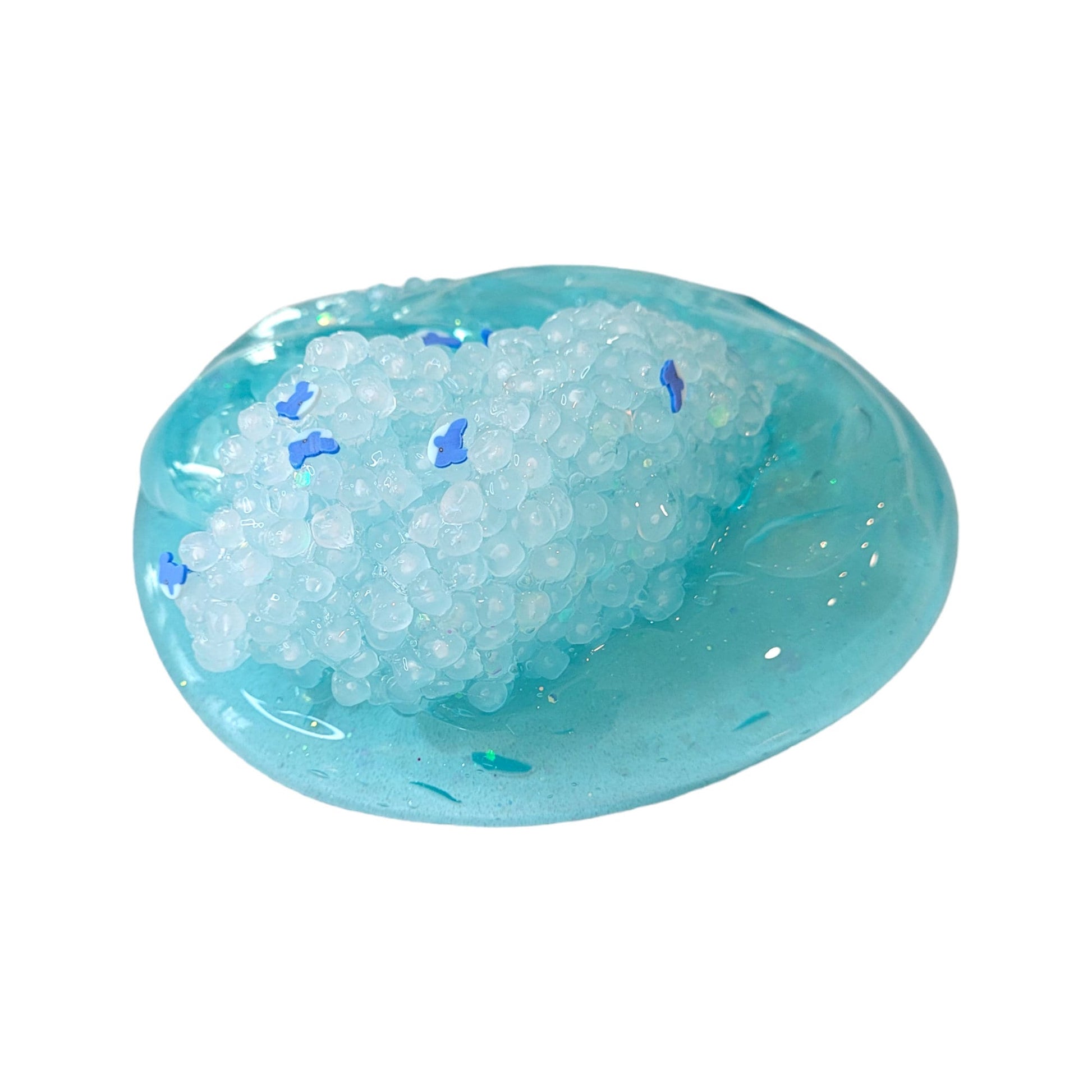 Frozen Slushie slime ~ fuzzy slimes~ blue raspberry scent