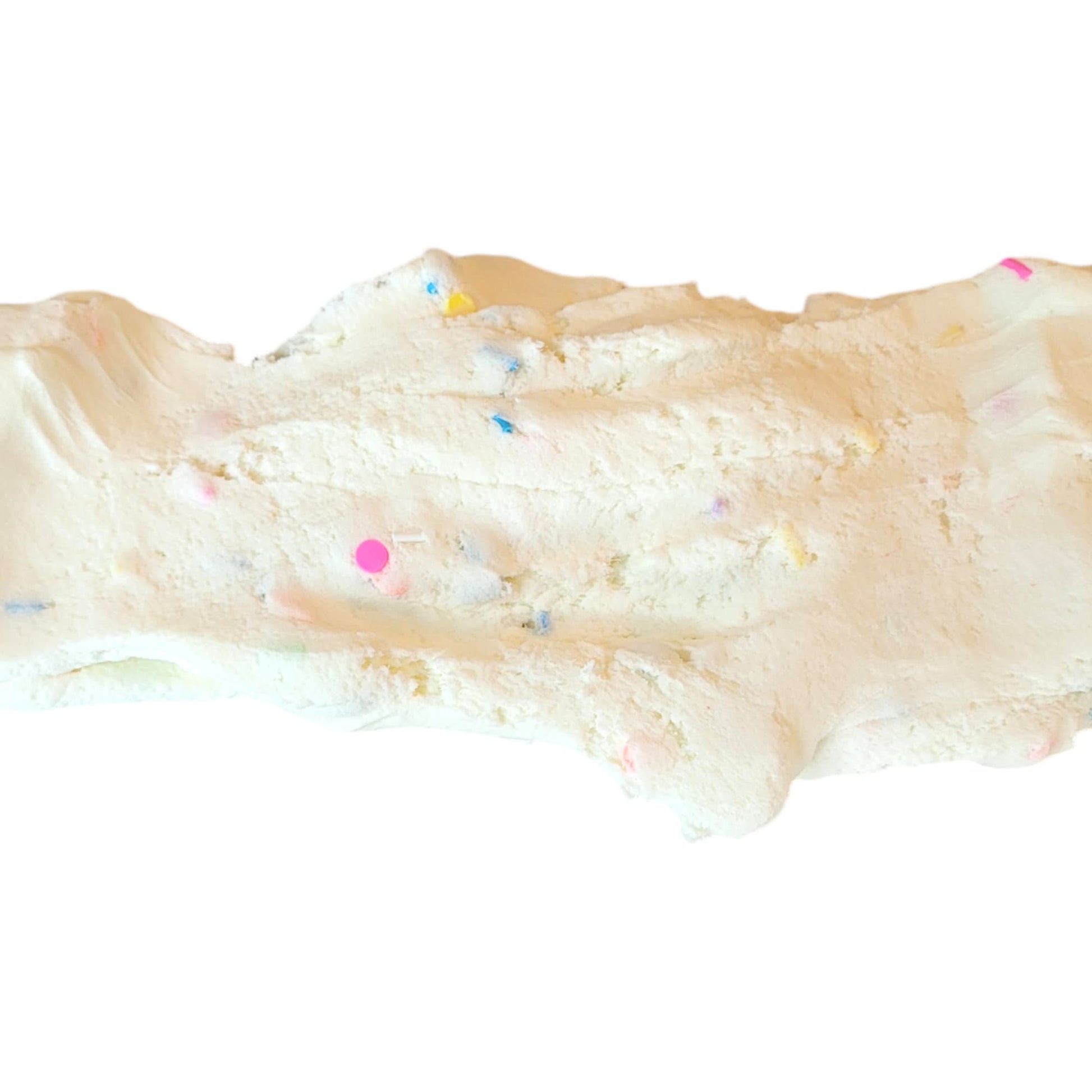 Funfetti frosting ice cream dough slime, Fuzzy Slimes, cake scented