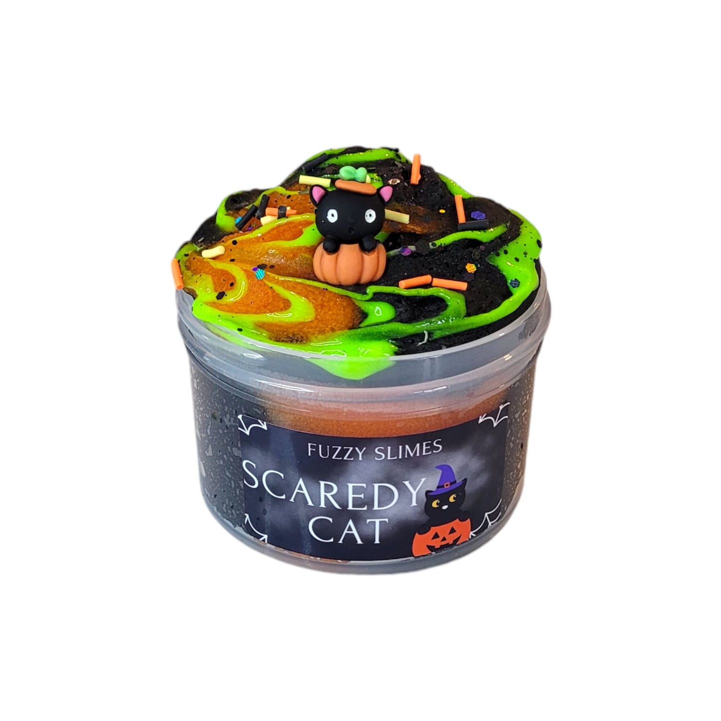 Scaredy cat snow sizzle, Fuzzy Slimes, bite me scent