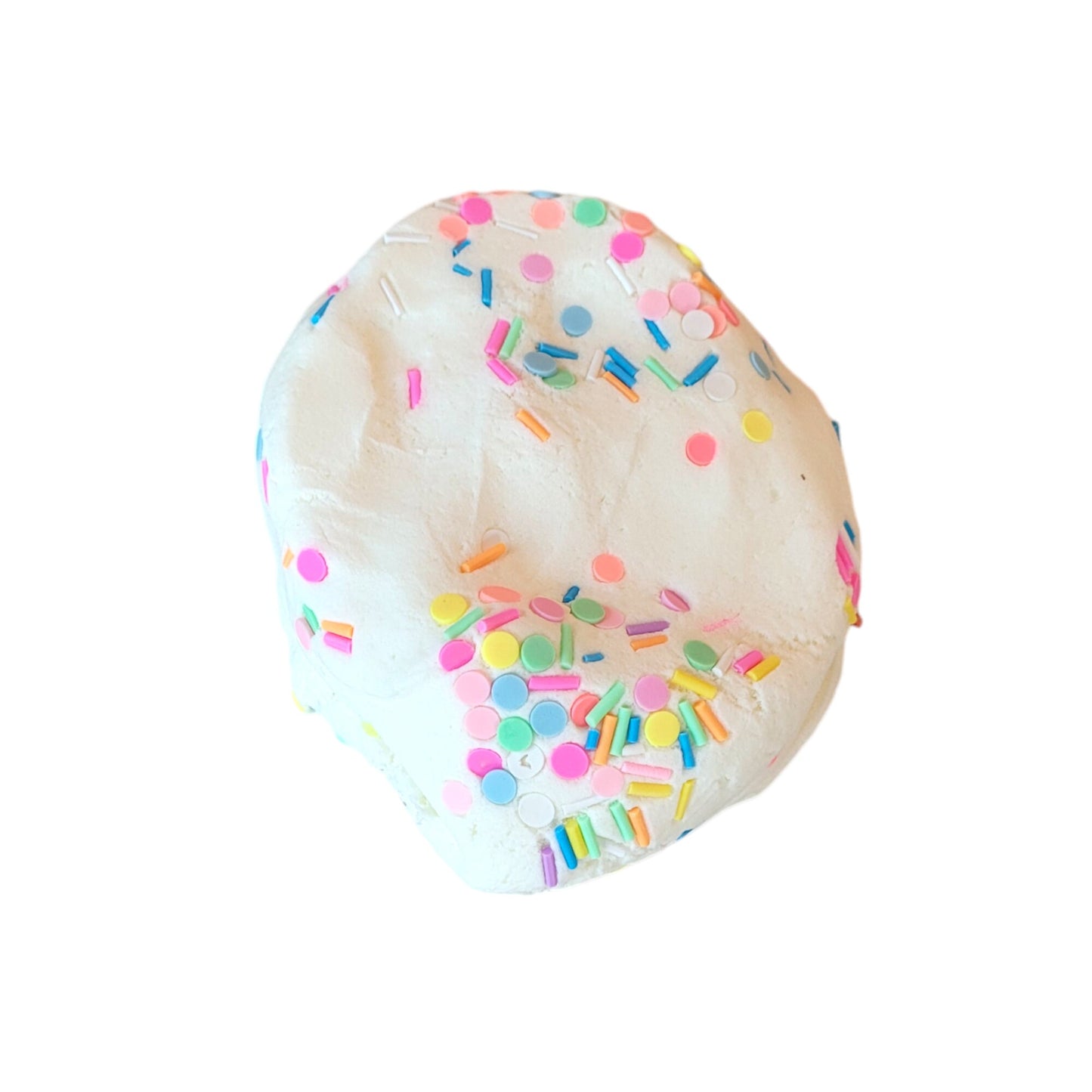 Funfetti frosting ice cream dough slime, Fuzzy Slimes, cake scented