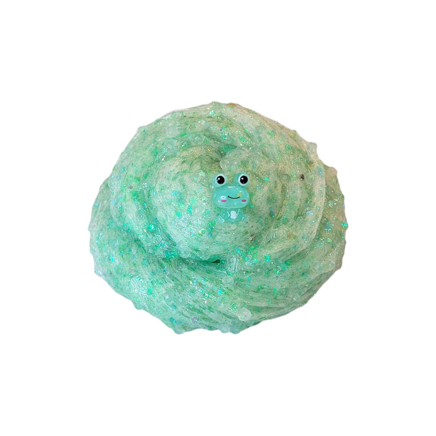 Frog Pond Slushie Pebble Rock Clear Slime, Fuzzy Slimes, unscented