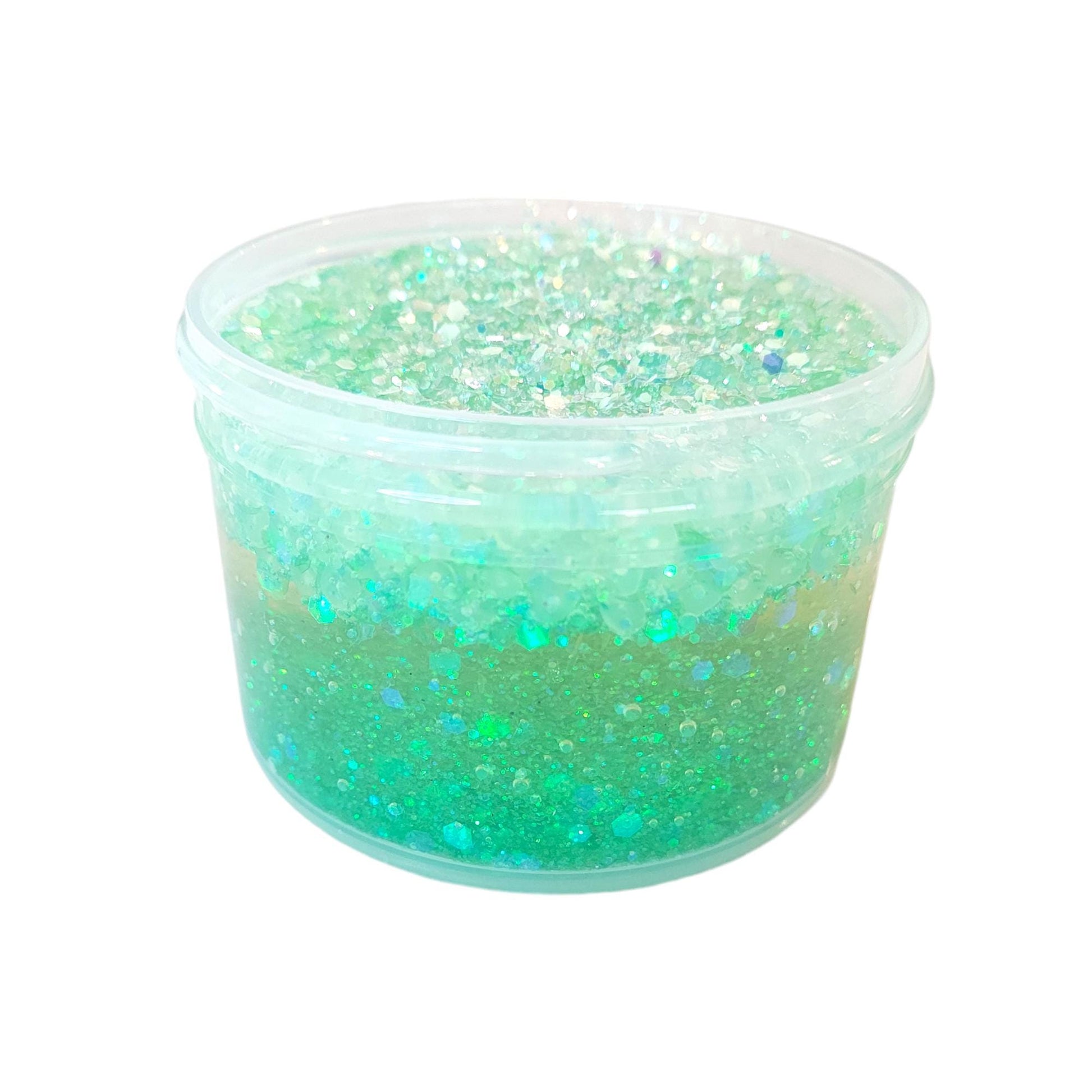 Frog Pond Slushie Pebble Rock Clear Slime, Fuzzy Slimes, unscented