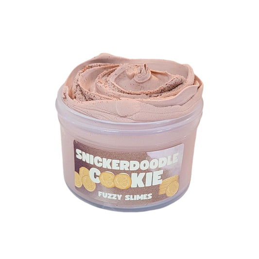 snickerdoodle cookie clay doh, no glue, slime, Fuzzy slimes, snickerdoodle scent