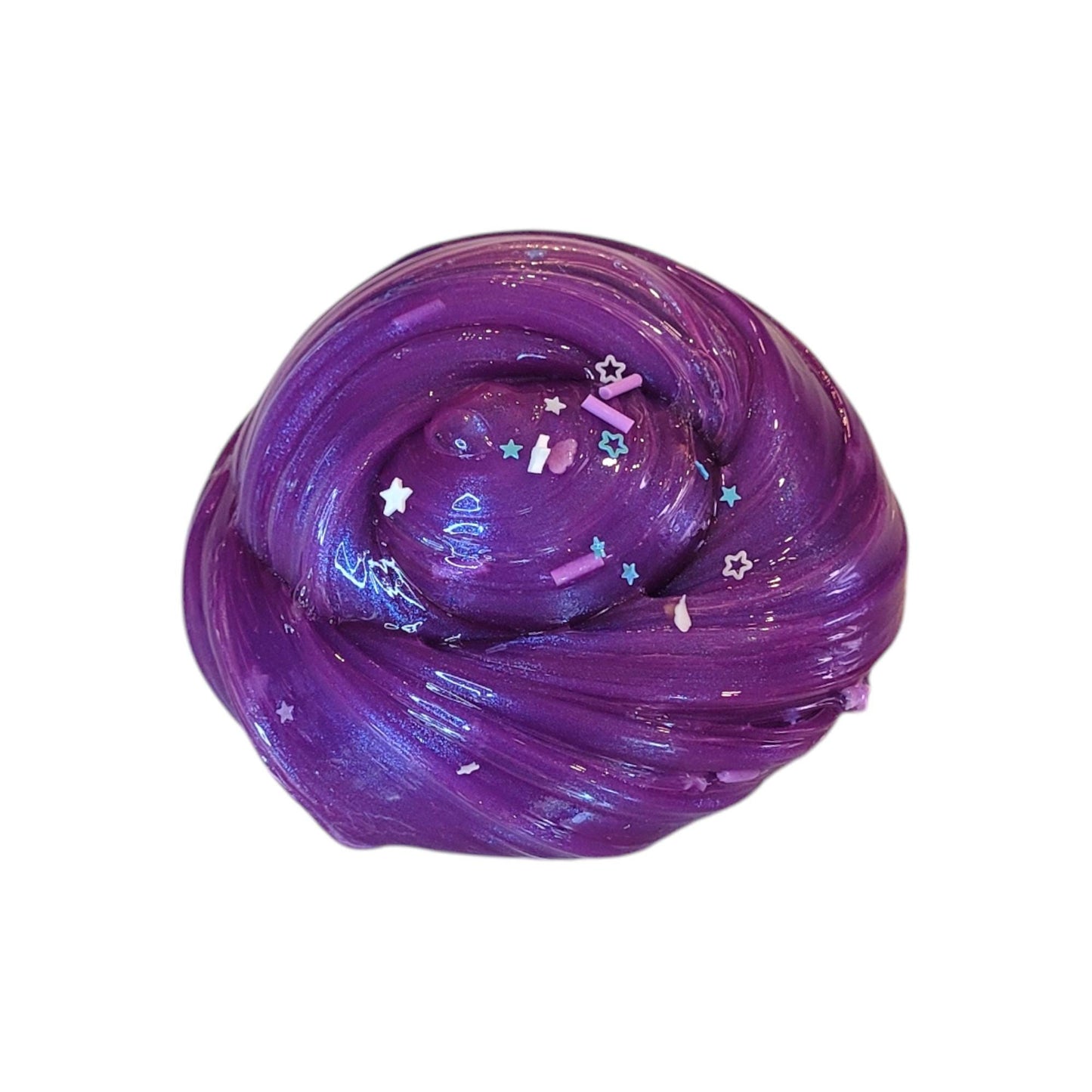 Twilight clear avalanche slime, Fuzzy Slimes, sweet pea scented