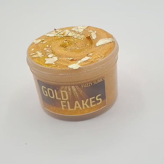 Gold Flakes Jelly Slime