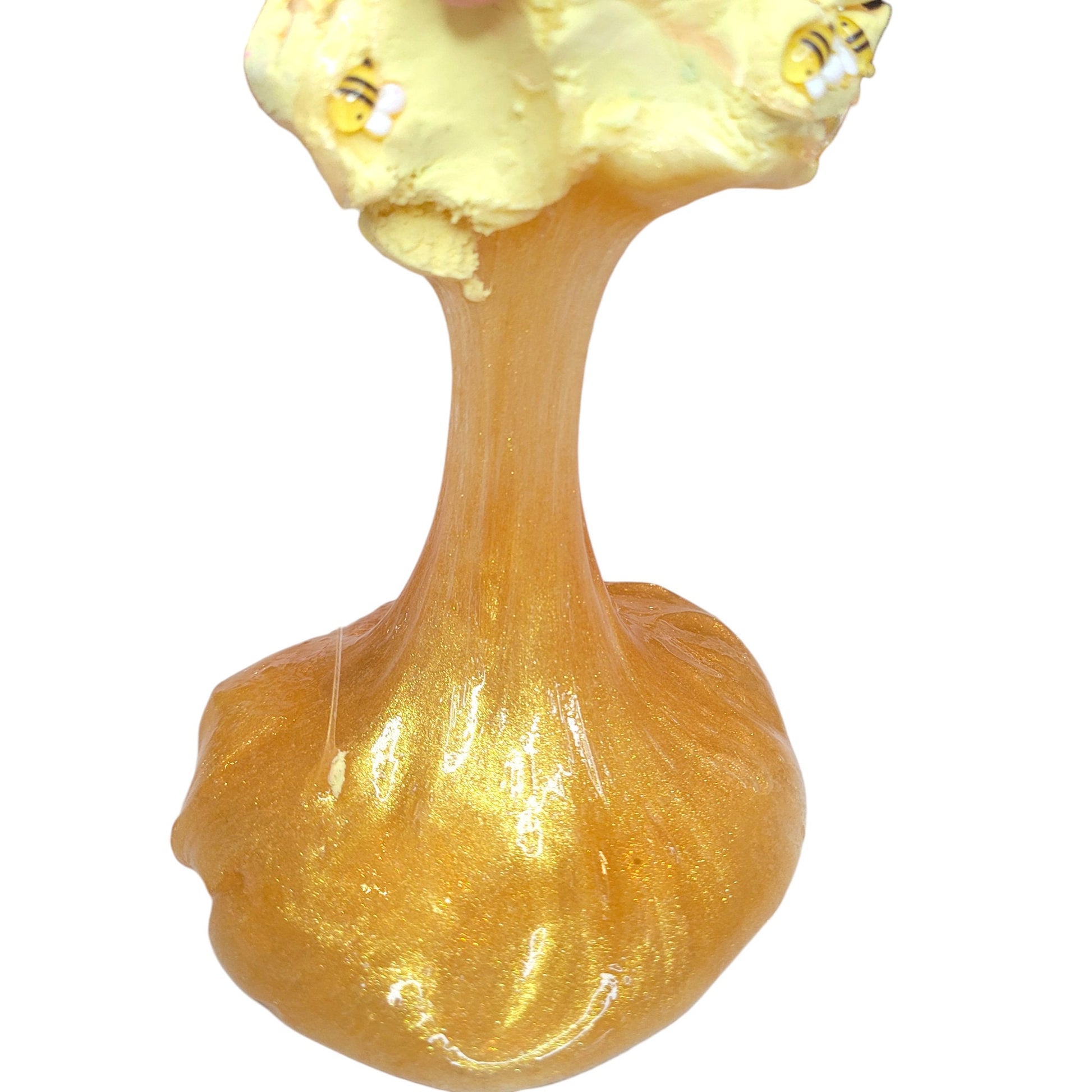 Honey bee clear diy clay slime- honey scented