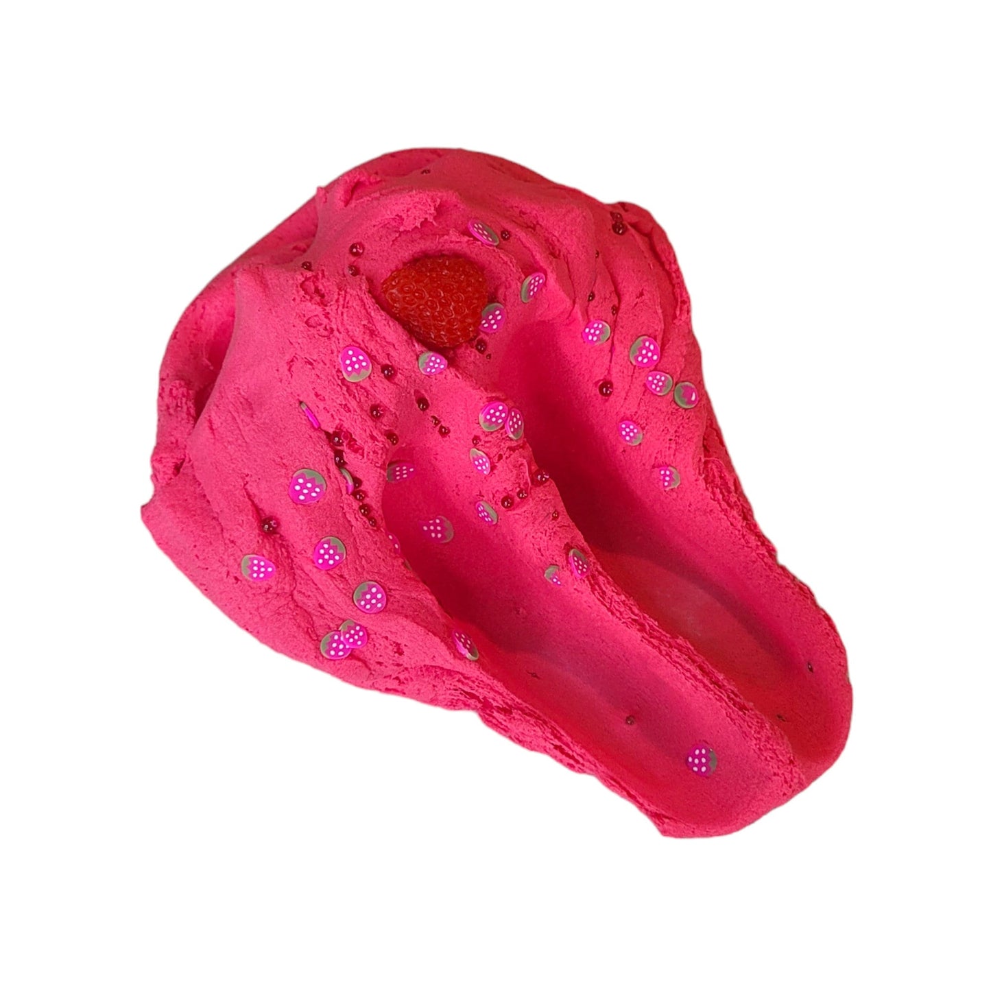 Raspberry dessert cloud dough slime- raspberry scented