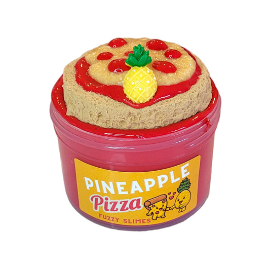 Pineapple pizza- diy -thick n glossy -clay- snow fizz drizzle slime- Pineapple scent