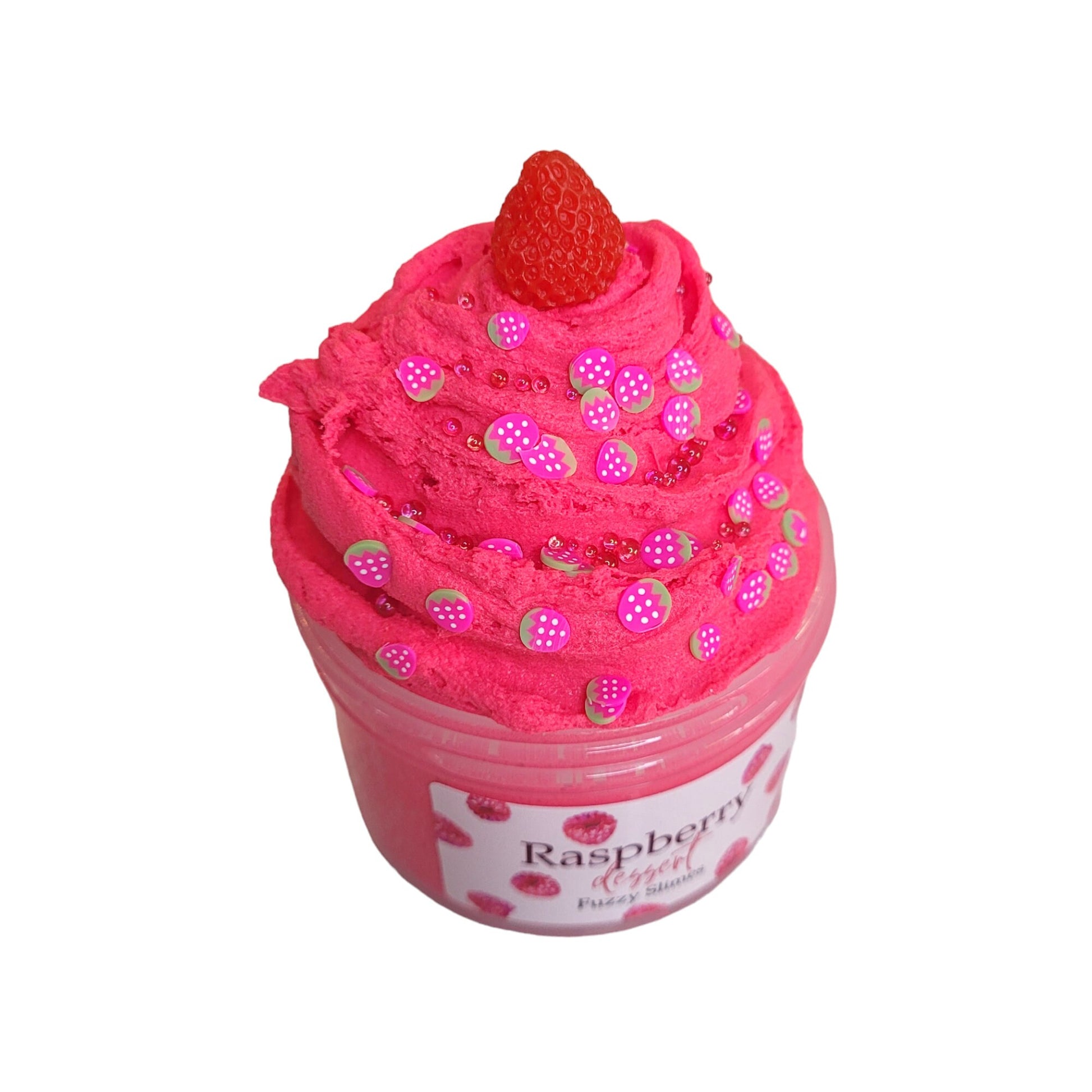 Raspberry dessert cloud dough slime- raspberry scented