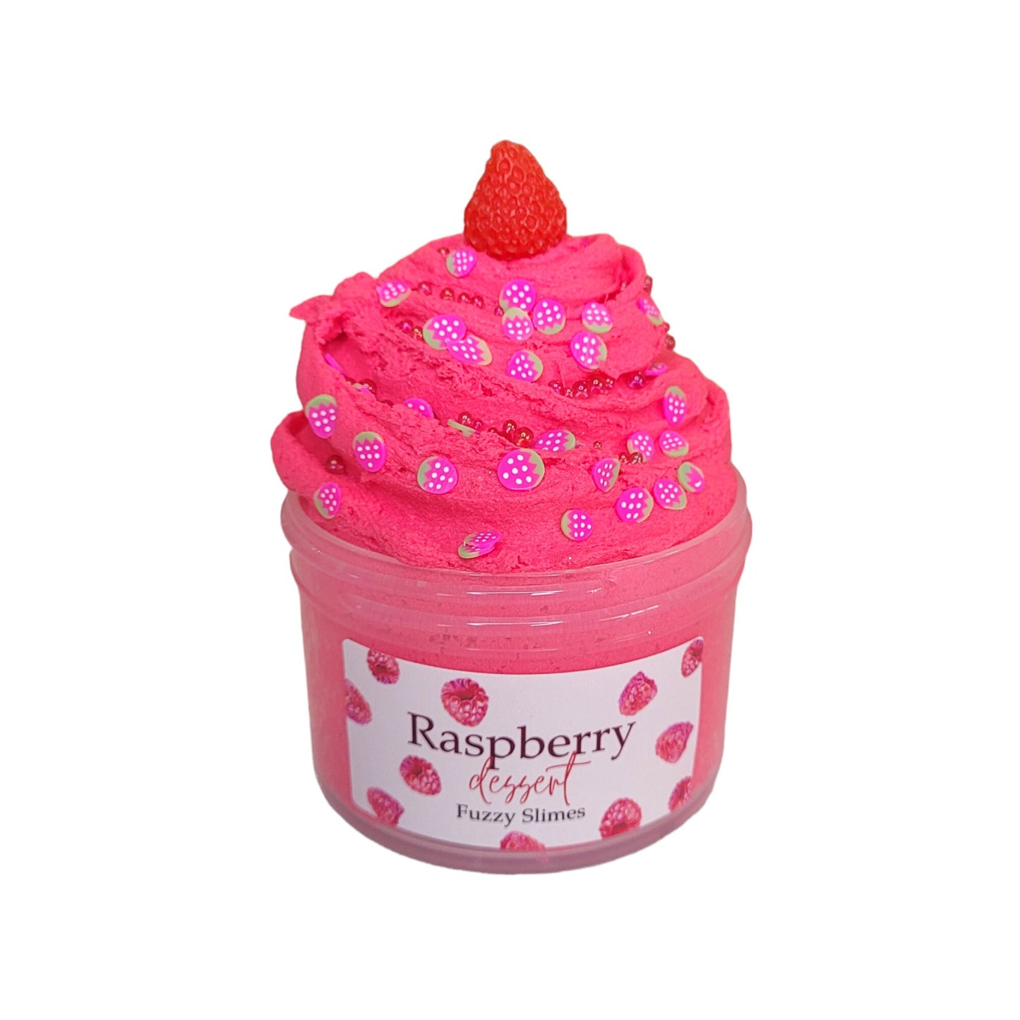 Raspberry dessert cloud dough slime- raspberry scented